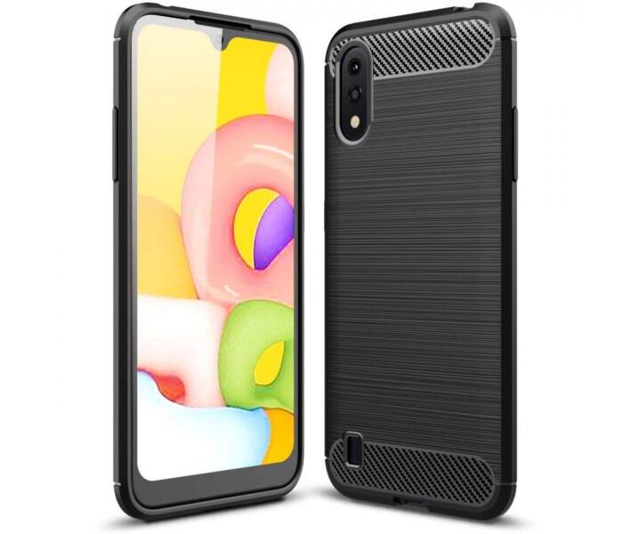Чехол Brushed Samsung A01/M01 (A015/M015) Black