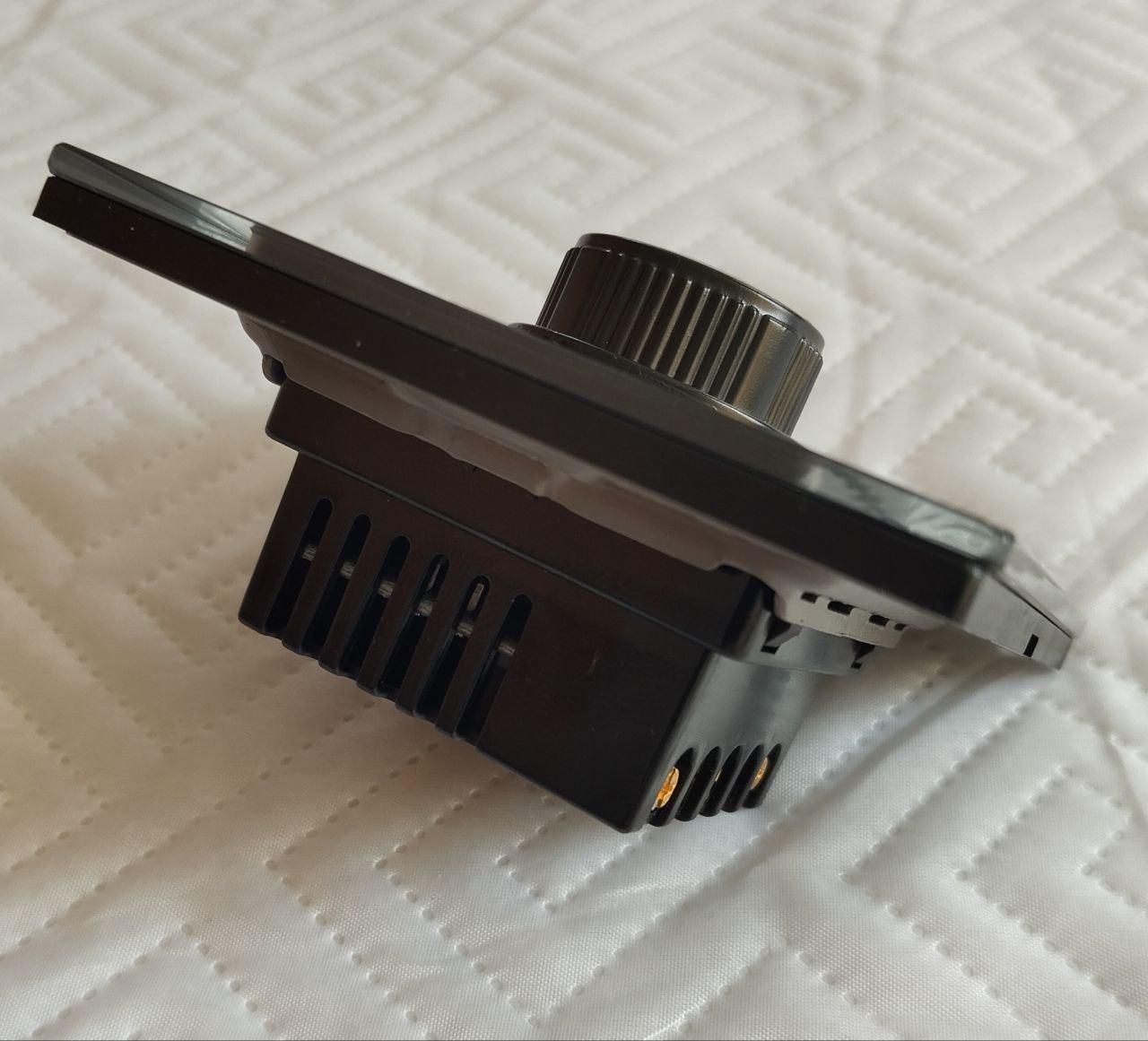 Регулятор оборотов вентилятора Glass стеклопластик и коробка монтажная Black - фото 4 Регулятор оборотов вентилятора Glass стеклопластик и коробка монтажная Black - фото 4