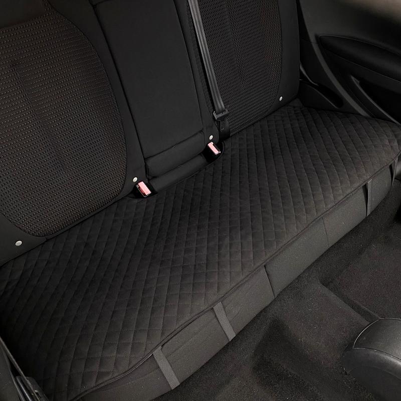 Накидка на сиденье автомобиля эко-замша Черный задний диван без спинок (771) - фото 2 Накидка на сиденье автомобиля эко-замша Черный задний диван без спинок (771) - фото 2