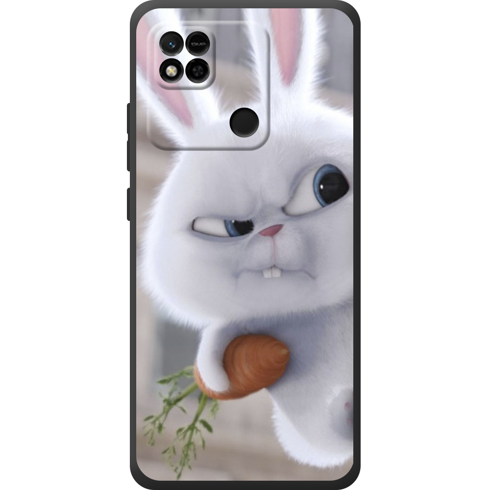 Чохол BoxFace Xiaomi Redmi 10A Rabbit Snowball Чорний силікон (44590-up1116-44595)