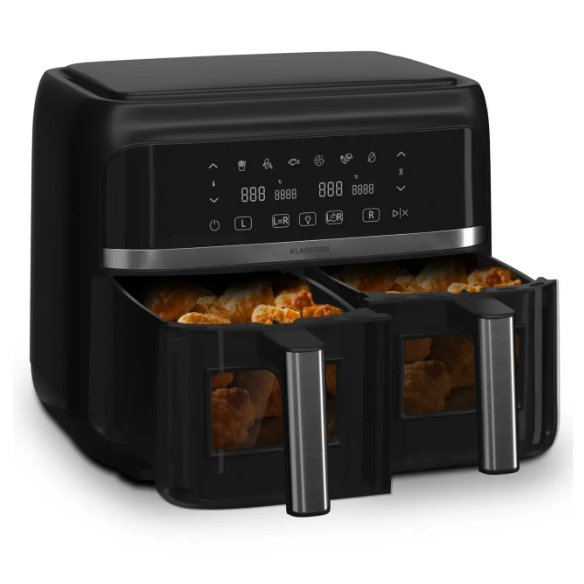 Аэрофритюрница KLARSTEIN VitaFry Duo Skylight безмасляная 2850 Вт (10045474)