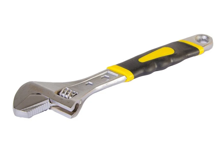 Ключ разводной Mastertool 0-38 мм с двухкомпонентной ручкой переставная губка 250 мм (76-0423)