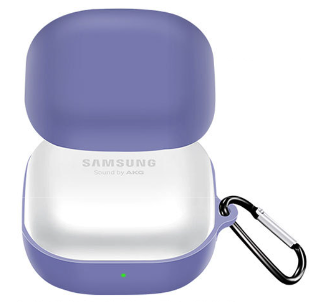 Чохол-накладка DK Silicone Candy Friendly з карабіном для Samsung Galaxy Buds Pro R190 Lavender grey (011386) - фото 2