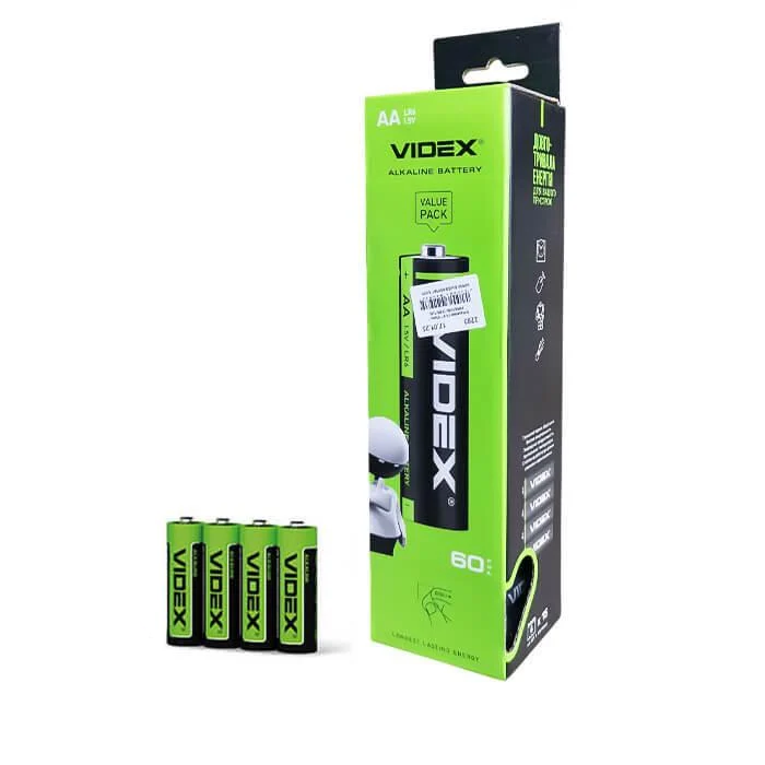 Набор батареек Videx Alkiline LR6 АА 60 шт. (2293)