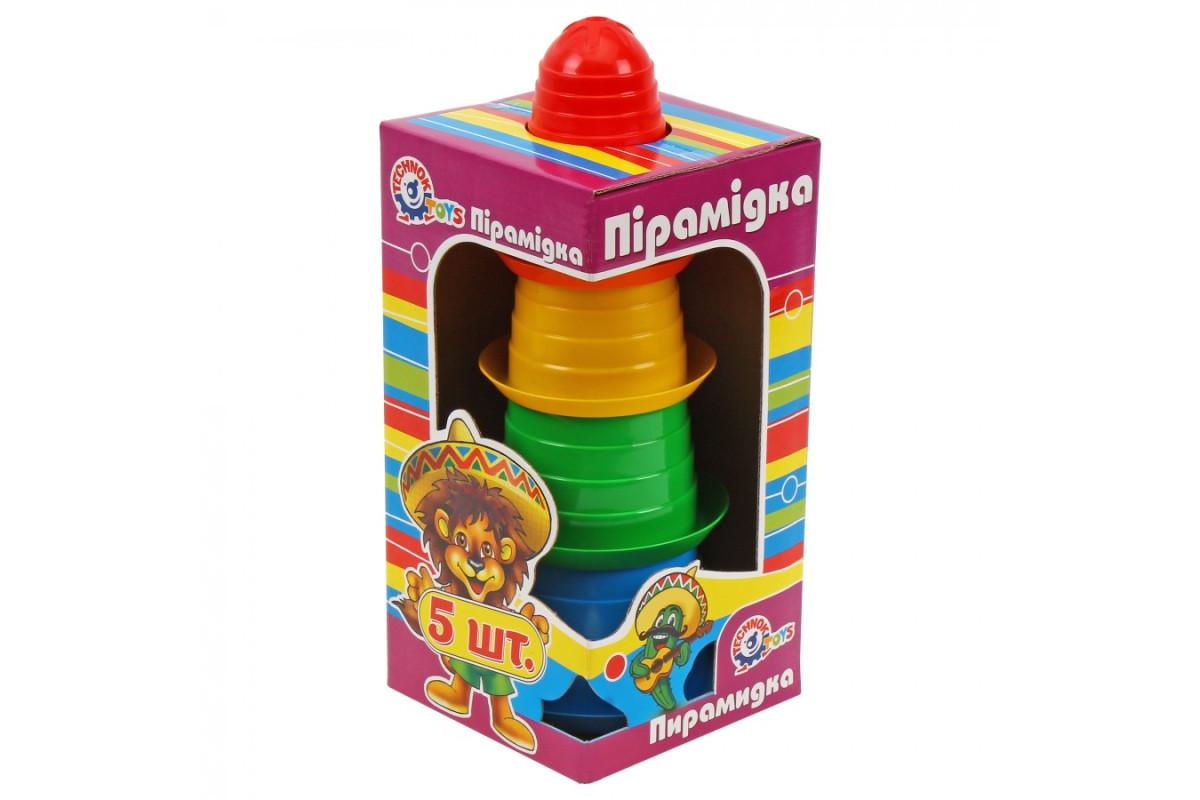 Игрушка пирамидка ТехноК Сомбреро 1 ТехноК (2681) - фото 4 Игрушка пирамидка ТехноК Сомбреро 1 ТехноК (2681) - фото 4