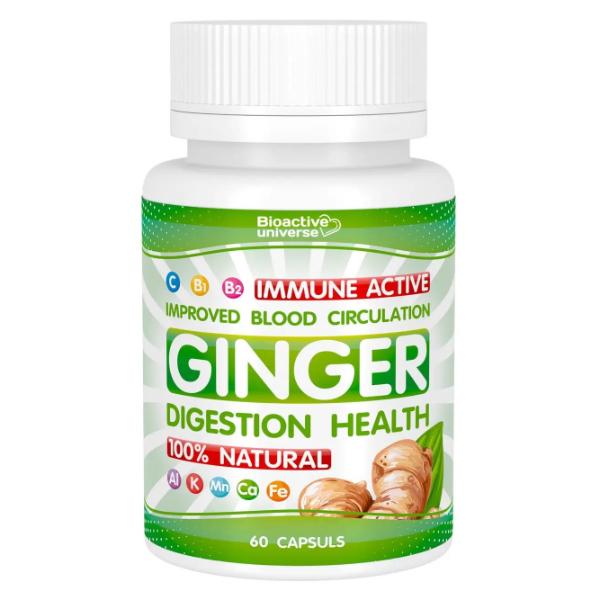 Корень имбиря Bioactive Universe Ginger Digestion Health 60 капс. (000026468)