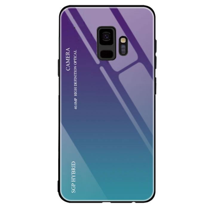 Чехол бампер Primo Gradient Glass для Samsung Galaxy S9 SM-G960 Purple (981193527)