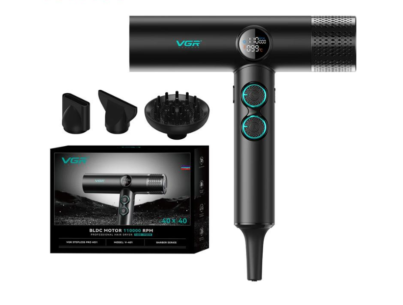 Фен VGR V-401 2000 Вт Чорний (45567-V-401_1969)