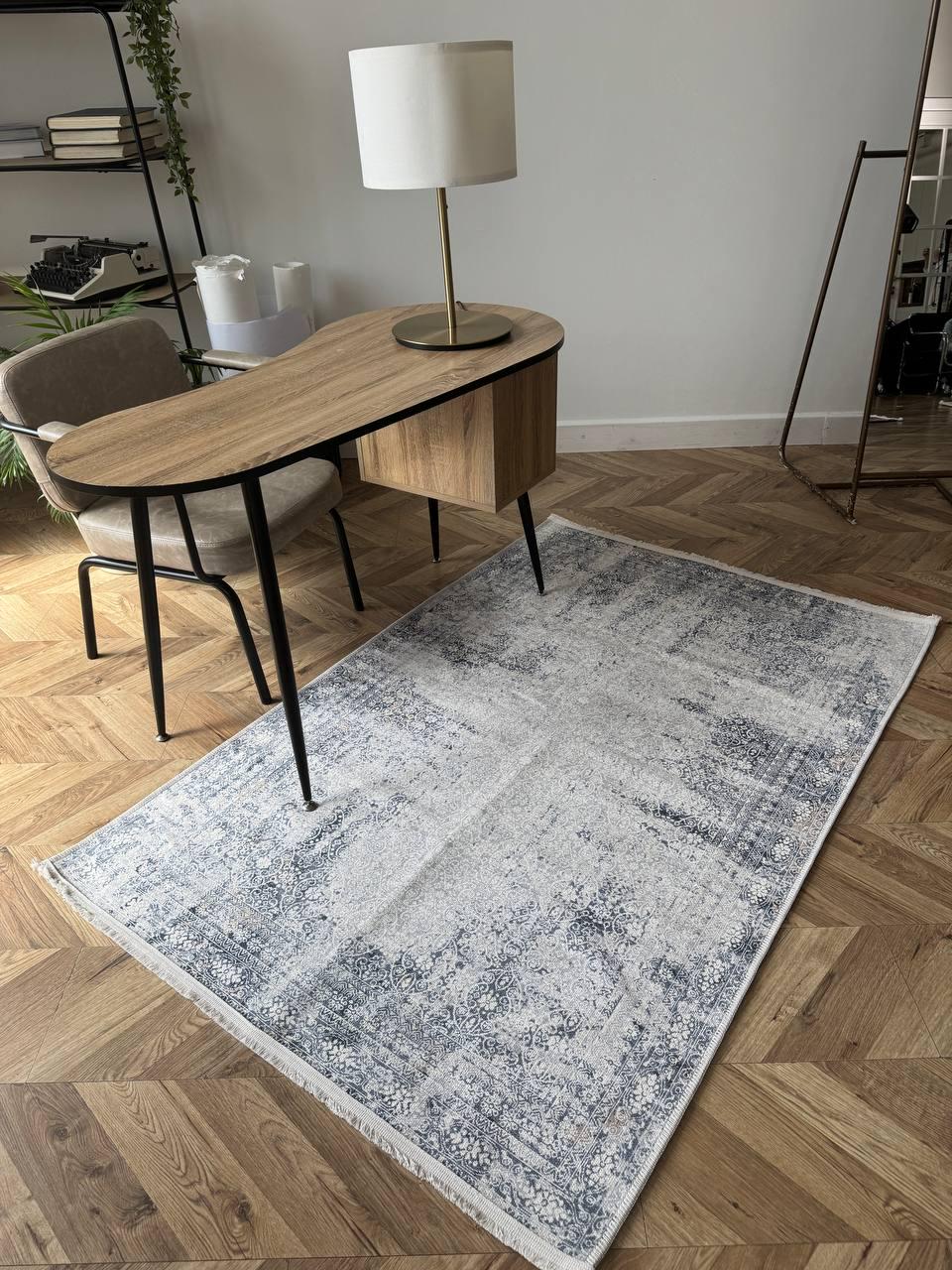 Ковер безворсовый из шенила и хлопка антискользящий 80х200 см (032)