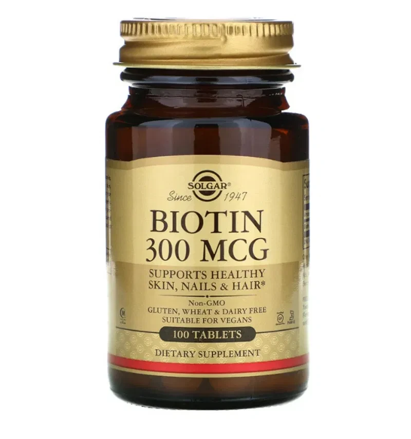 Вітаміни Solgar Biotin 300 мкг 100 таблеток