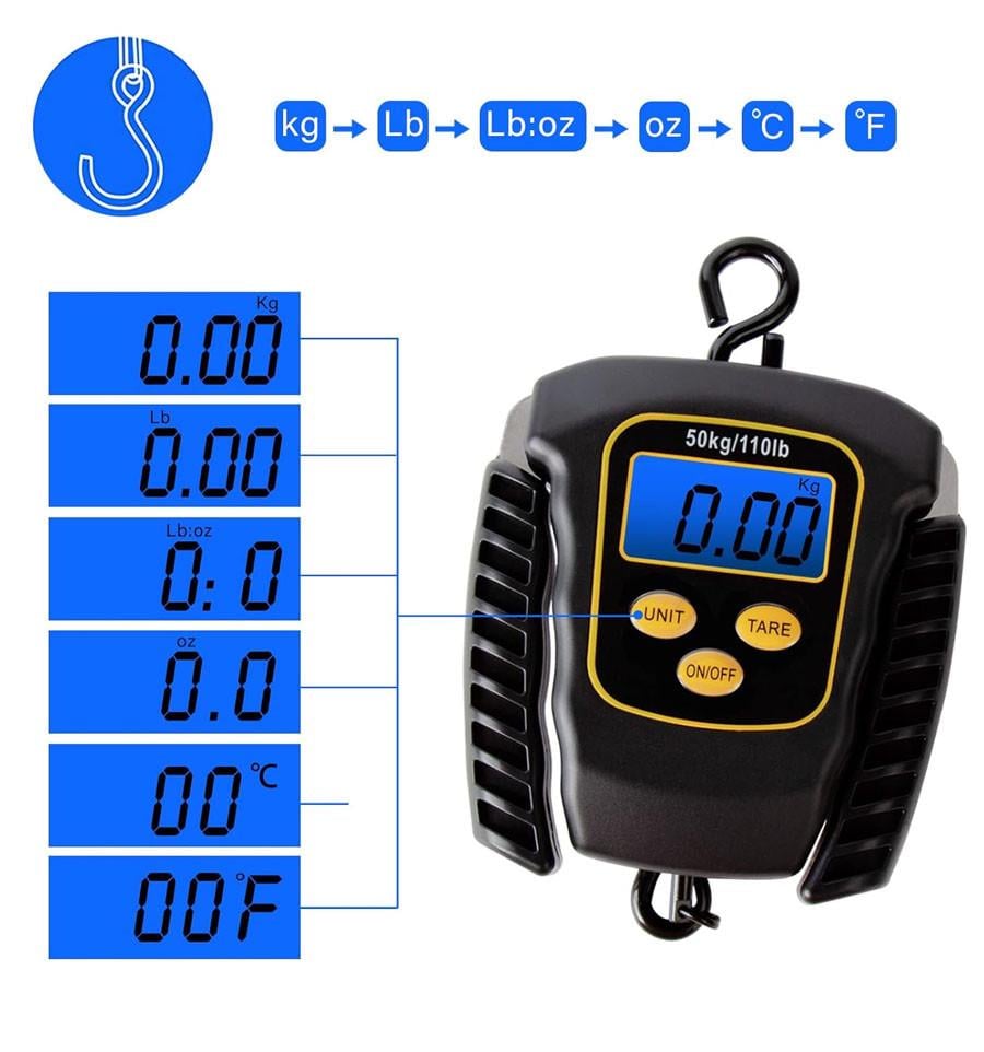 Ваги рибальські World4Carp із розсувними ручками електронні 50 кг (w703) - фото 4 Ваги рибальські World4Carp із розсувними ручками електронні 50 кг (w703) - фото 4