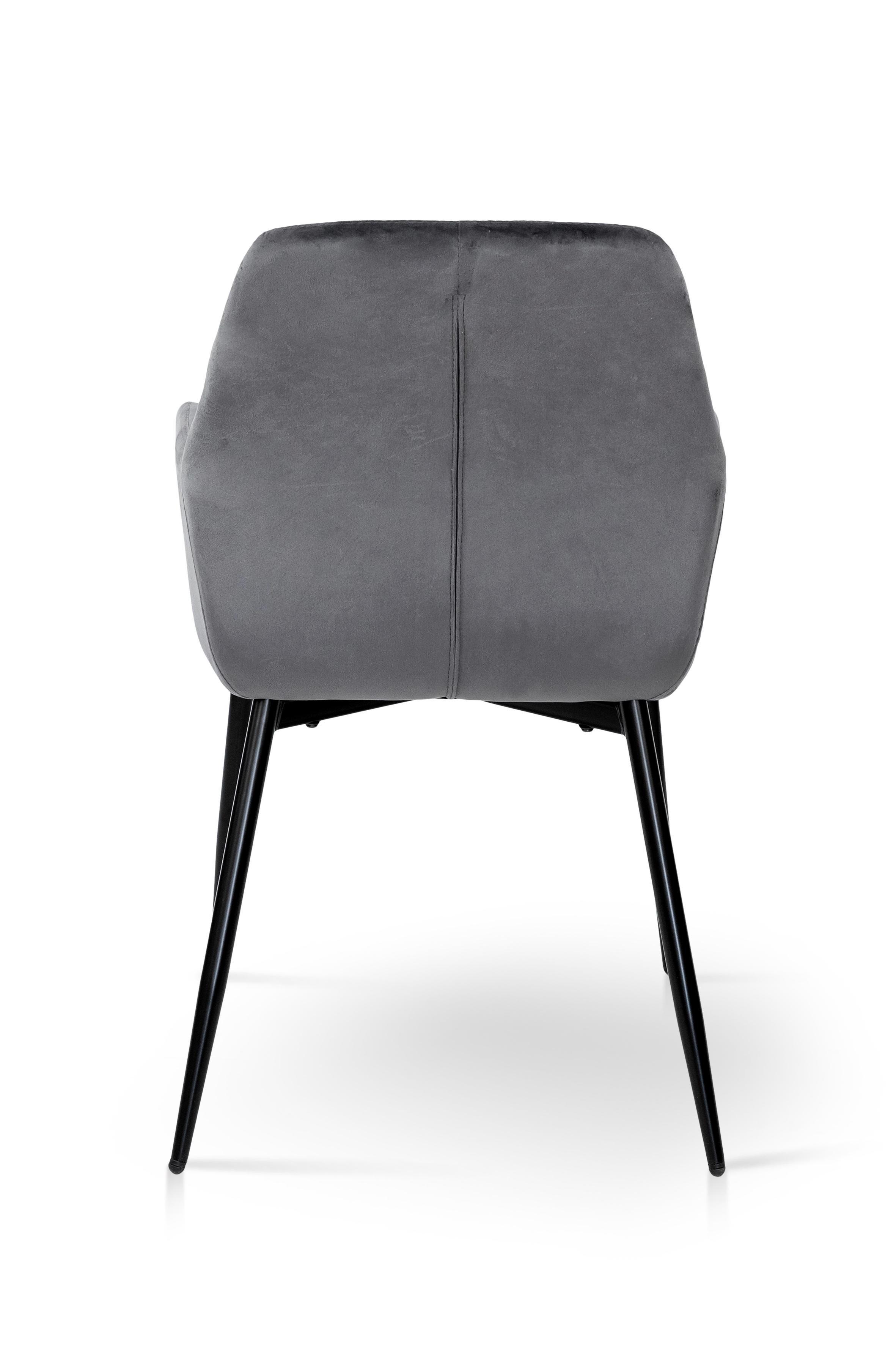 Стілець для кухні та вітальні ГРЕЙС Томас 530х890х570 мм Чорний/Сірий (GAА0057182) - фото 6 Стілець для кухні та вітальні ГРЕЙС Томас 530х890х570 мм Чорний/Сірий (GAА0057182) - фото 6