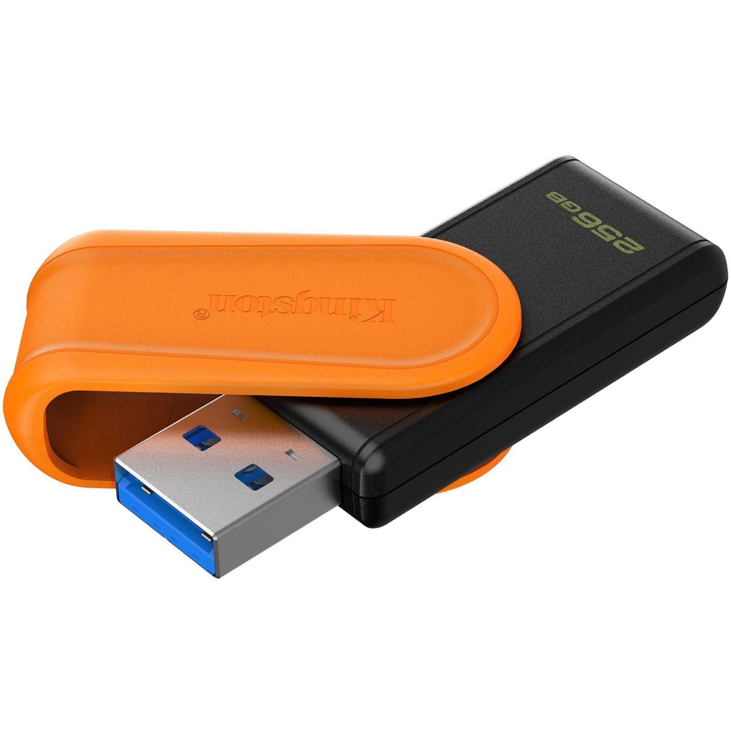 Флеш-память USB Kingston DataTraveler Exodia S 256 Гб USB 3.2 пластик Черно-оранжевый (DTXS/256GB)