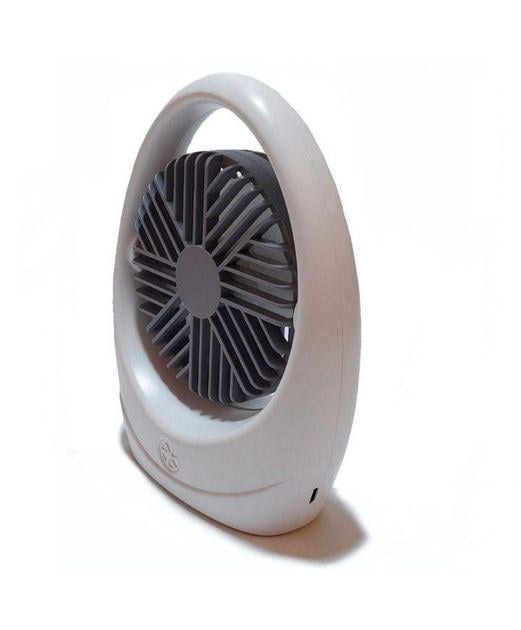 Вентилятор FAN настольный аккумуляторный с USB-зарядкой Белый с серым (SQ 2235)