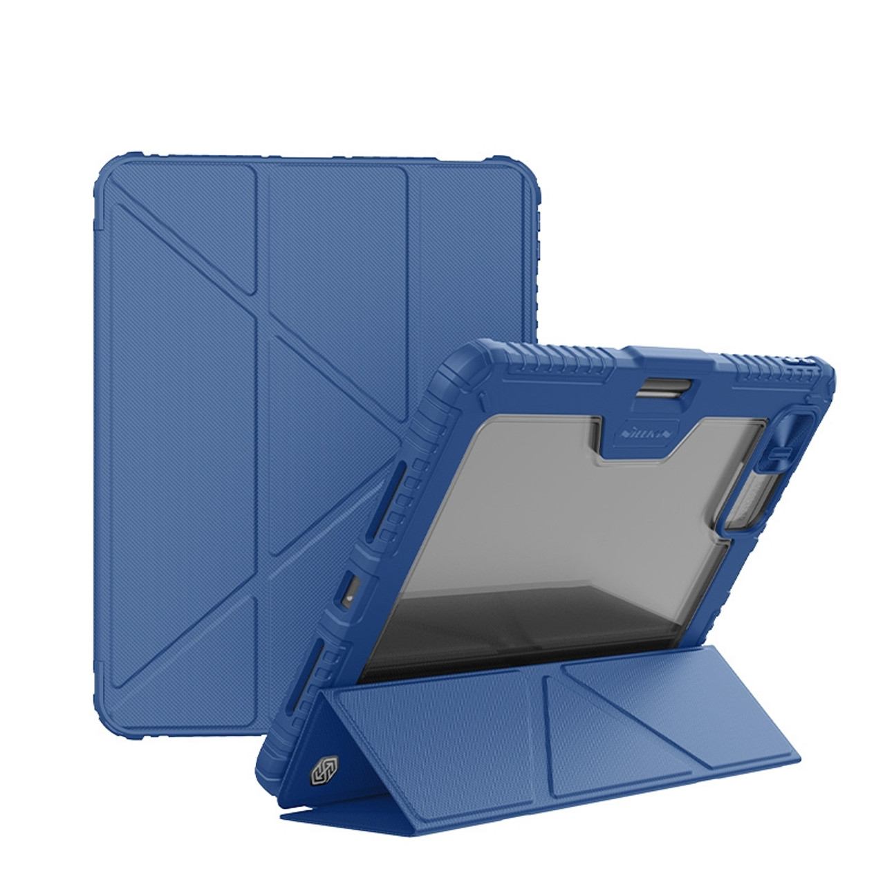 Чохол книжка Nillkin Bumper Leather Case Multi-angle folding style для Apple iPad Pro 13 2024 Blue (6902048281127 )