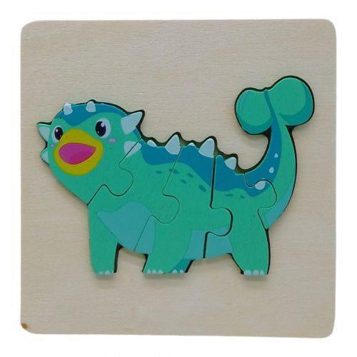 Дерев'яна рамка-вкладиш Пазл Динозавр Вид 5 (28948)