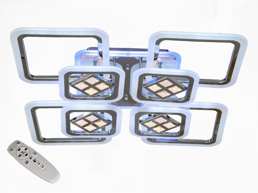 Люстра потолочная с диммером LED A8190/4+4G 3col dim (2437597015)