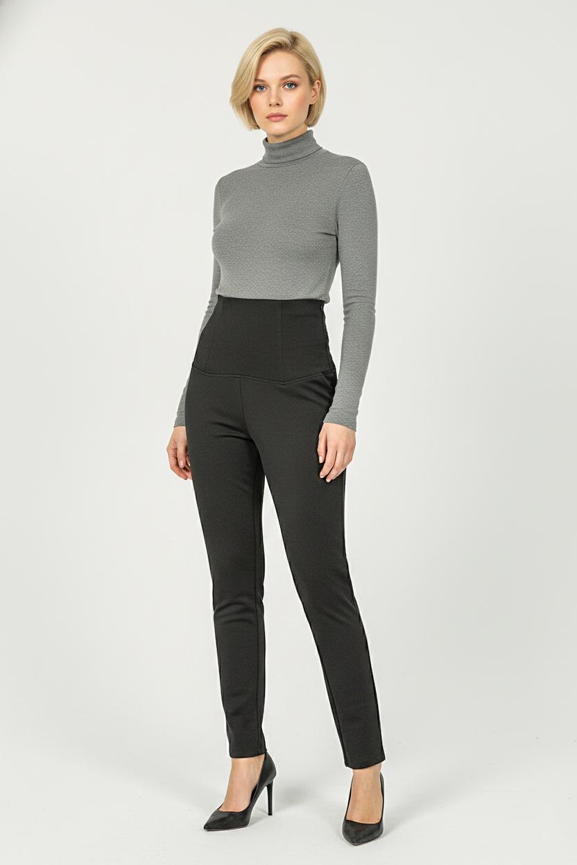 Брюки жіночі демісезонні із завищеною талією Forza Viva FV-122943-2 р. 46 Чорний (FV-122943-2-46) - фото 10 Брюки жіночі демісезонні із завищеною талією Forza Viva FV-122943-2 р. 46 Чорний (FV-122943-2-46) - фото 10