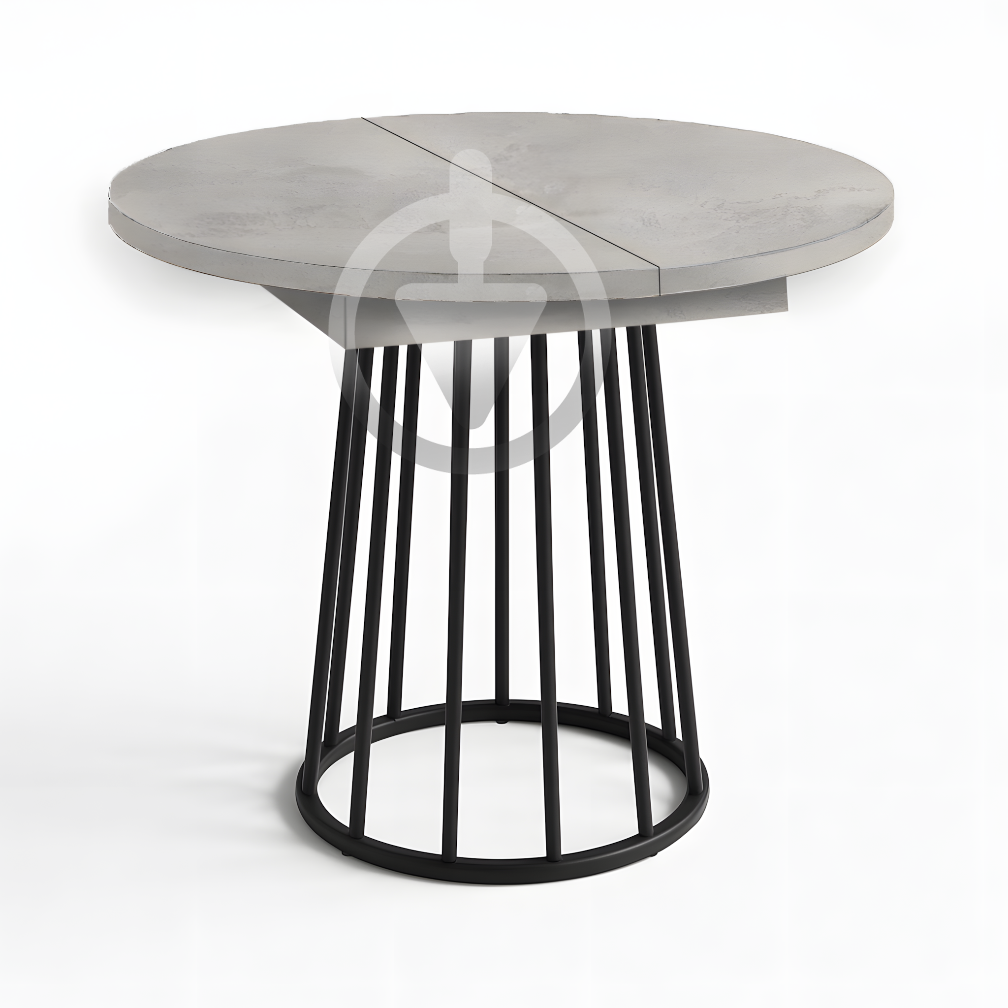 Стол кухонный раскладной RoMax Elegant Slide 110x75/140x75 см Loft Индастриал/Черный - фото 1 Стол кухонный раскладной RoMax Elegant Slide 110x75/140x75 см Loft Индастриал/Черный - фото 1