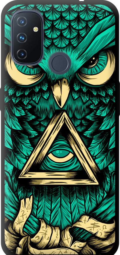 Чехол на OnePlus Nord N100 Сова Арт-тату (3971b-2130-42517)