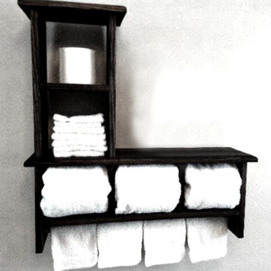 Полка для ванной из дерева Арнис Венге (ВНП/003212)