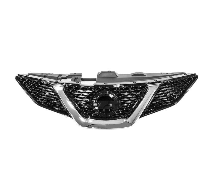 Решетка радиатора AVTM для Nissan Qashqai 2014-2017 без эмблемы Хром (185036990)