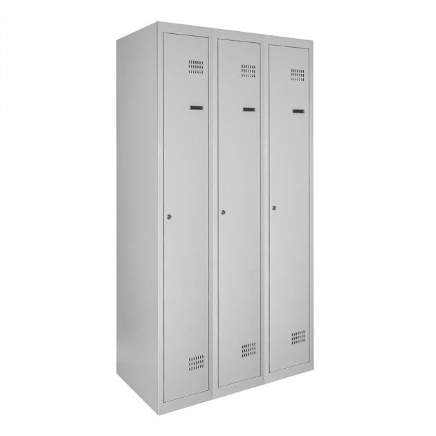 Шкаф для одежды ШОМ 3/90 металлический 180х90х50