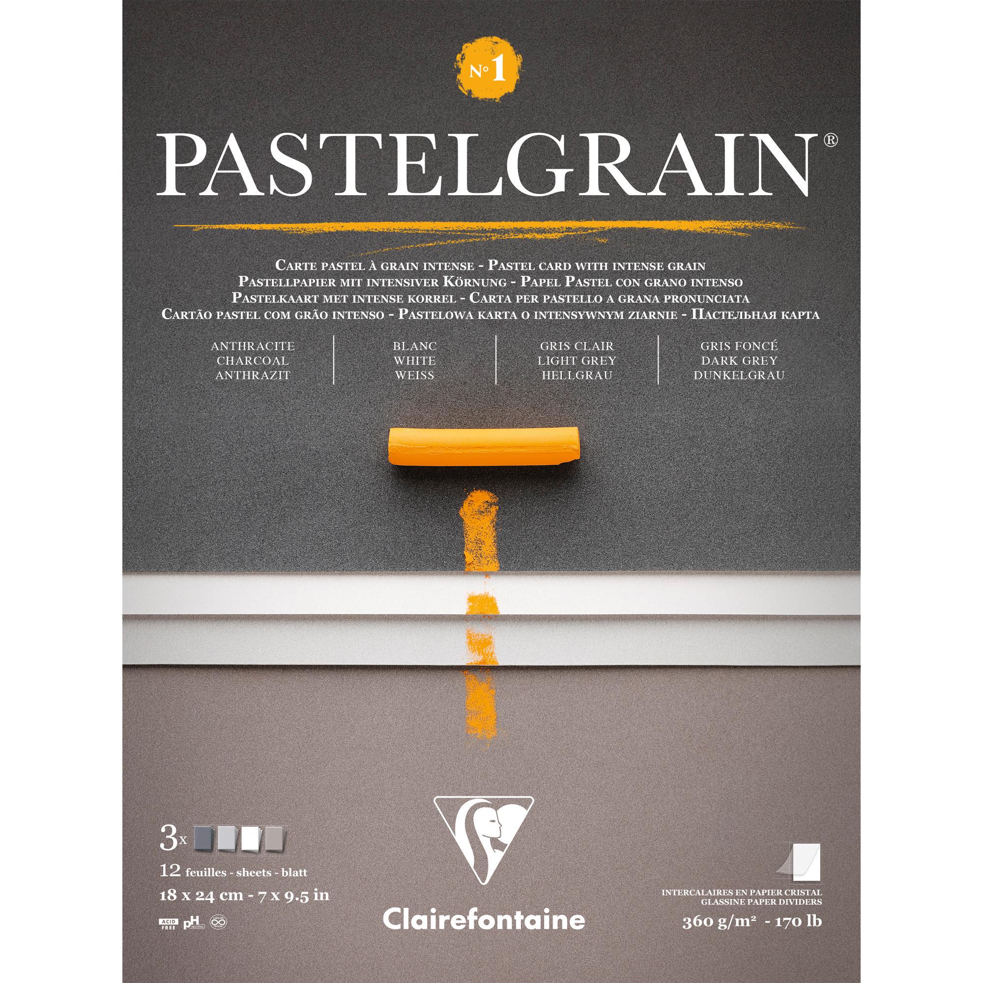 Папір для пастелі Clairefontaine PastelGrain №1 18x24 см 12 аркушів (976057C) Папір для пастелі Clairefontaine PastelGrain №1 18x24 см 12 аркушів (976057C)