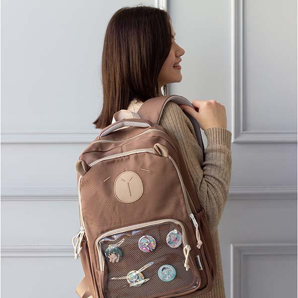 Рюкзак молодіжний Capybara 45х31х13 см Темно-коричневий (ЦБ-00032198) - фото 4 Рюкзак молодіжний Capybara 45х31х13 см Темно-коричневий (ЦБ-00032198) - фото 4