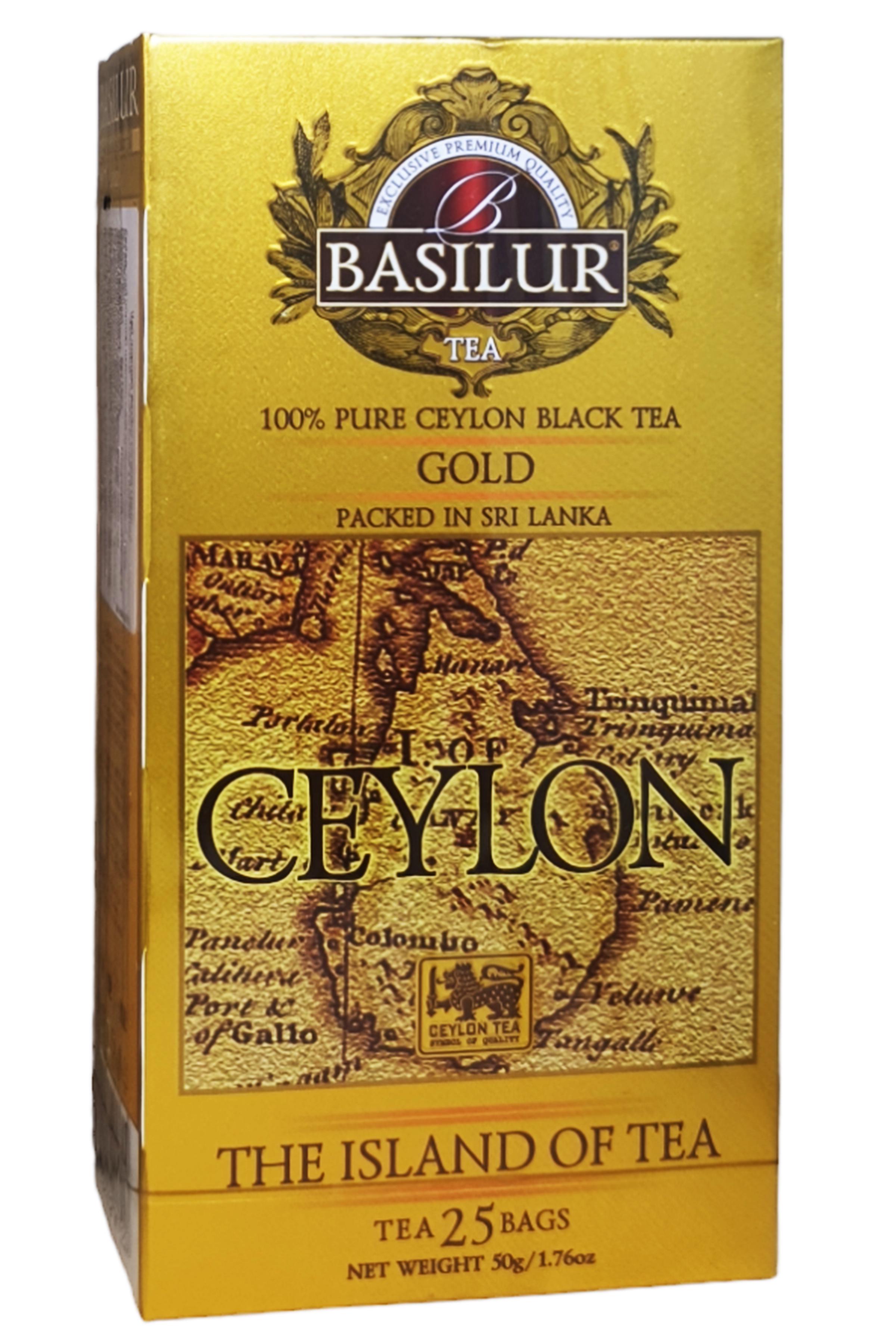Чай черный Basilur Золотой Остров в пакетиках 25 шт. по 2 г (58943) Чай черный Basilur Золотой Остров в пакетиках 25 шт. по 2 г (58943)