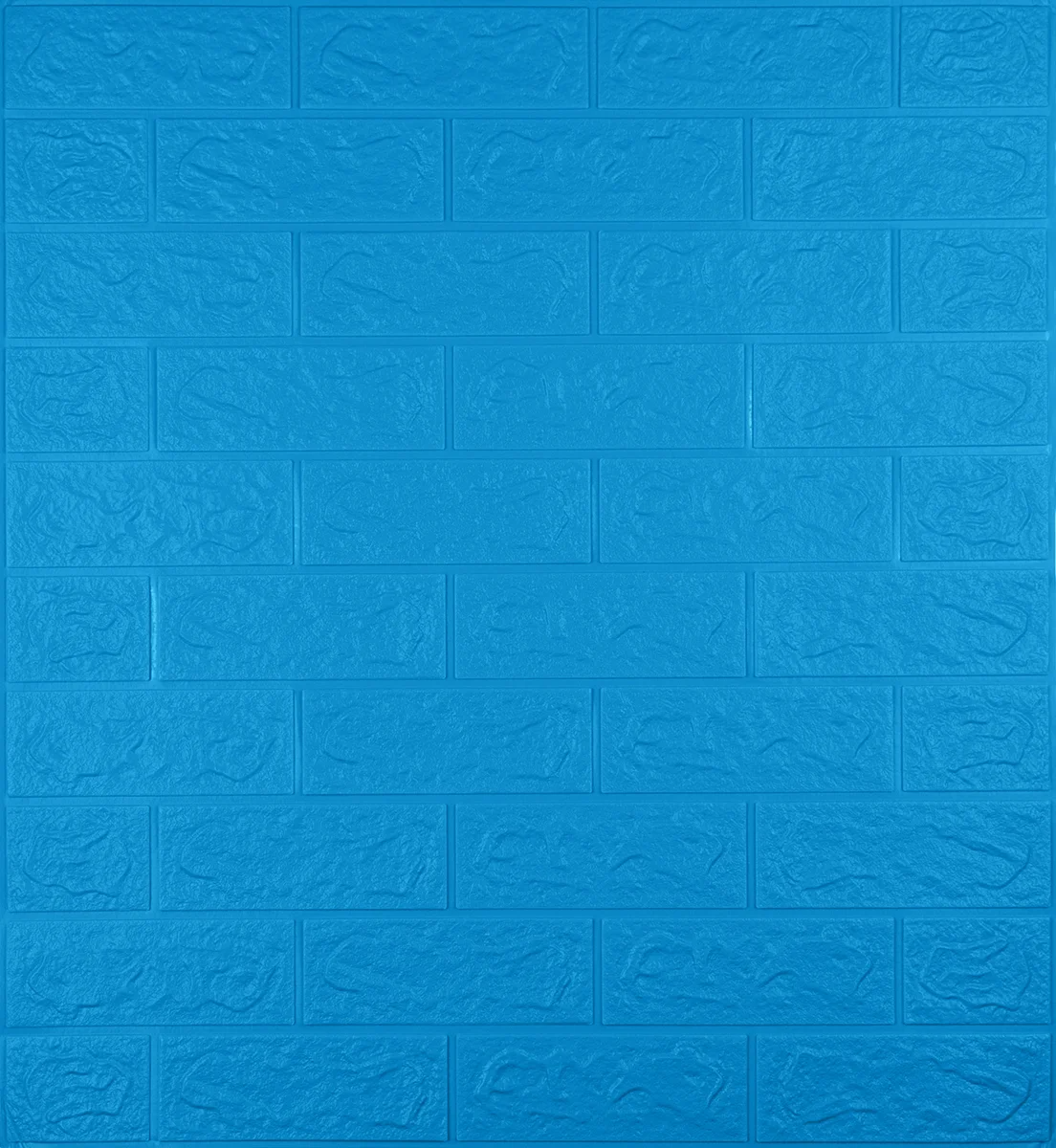 Самоклеюча 3D панель Sticker Wall декоративна під цеглу 700х770х5 мм Синій
