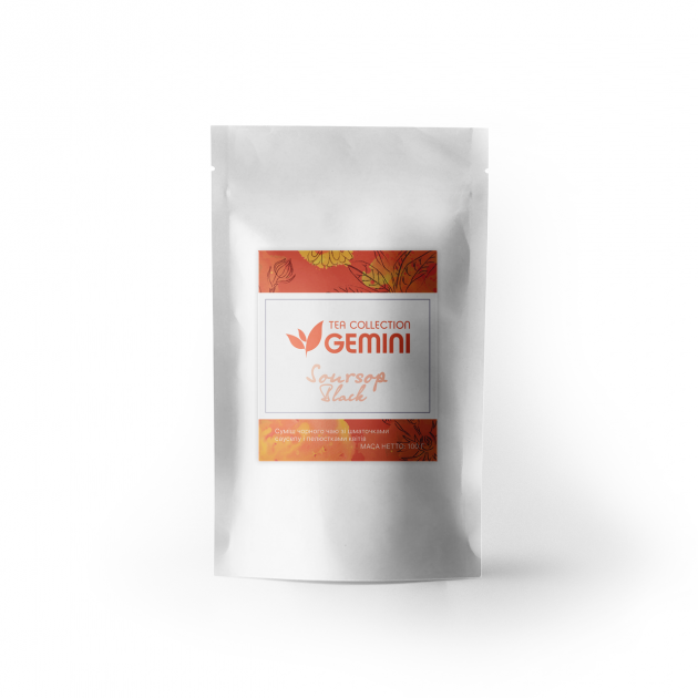 Чай чорний з добавками розсипний Gemini Tea Collection Саусеп Блек 100 г (5000000039401)