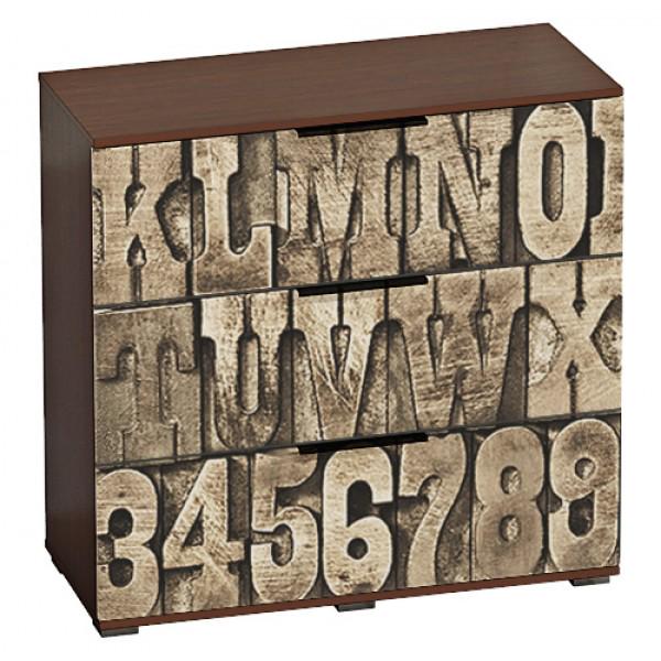 Комод Комфорт Мебель из ДСП 3 выдвижных ящика 985x970x445 мм Венге (36568) Комод Комфорт Мебель из ДСП 3 выдвижных ящика 985x970x445 мм Венге (36568)