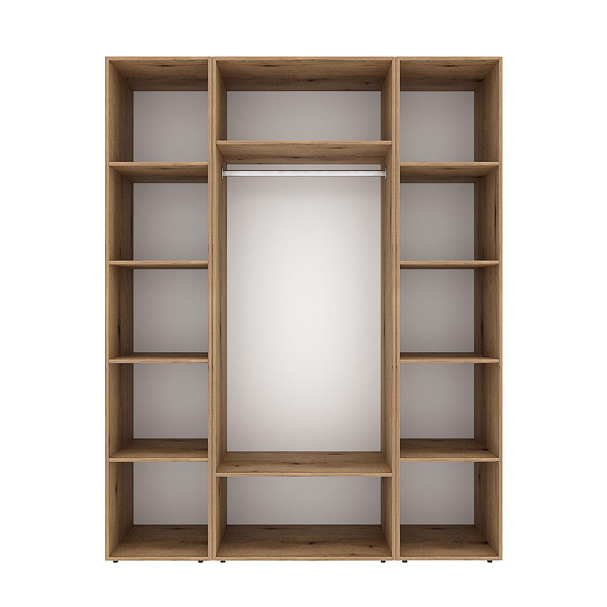 Шкаф распашной комбинированный ART IN HEAD №16 Light 1600x500x2200 мм Дуб Эвок прибрежный (GALTK01610000000) - фото 2 Шкаф распашной комбинированный ART IN HEAD №16 Light 1600x500x2200 мм Дуб Эвок прибрежный (GALTK01610000000) - фото 2