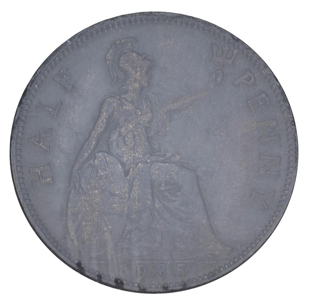 Коллекционная монета Великобритания 0,5 пенни 1935 F-VF Half Penny (М20895)