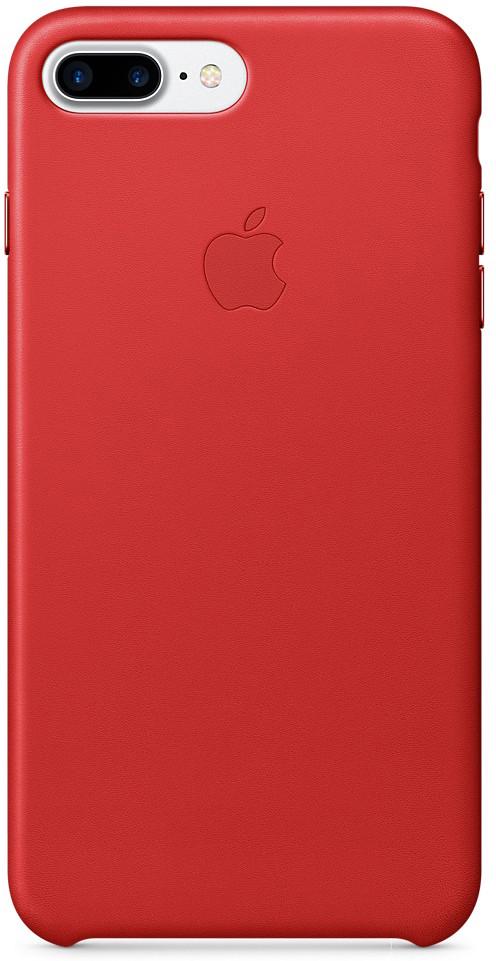 Чехол-накладка Apple Leather Case for iPhone 7 Plus, 8 Plus, PRODUCT Red (MMYK2) Оригинал