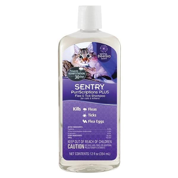 Шампунь Sentry PurrScriptions Plus Spring Freesia от блох и клещей для кошек 0,354 мл