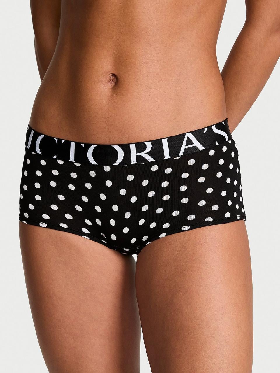 Трусики жіночі Victoria's Secret Exploded Logo Cotton Boyshort XL Чорний (3128505181) Трусики жіночі Victoria's Secret Exploded Logo Cotton Boyshort XL Чорний (3128505181)