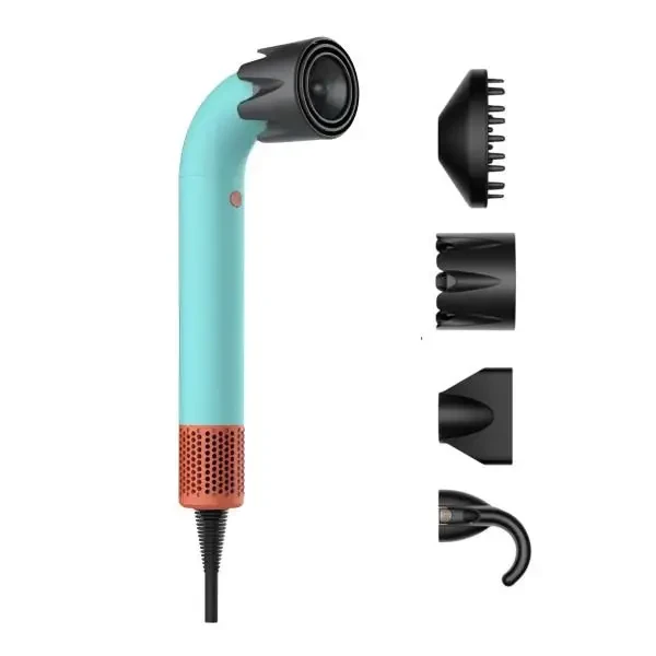 Фэн-стайлер Super Hairdryer 1600 Вт с 4 насадками Голубой