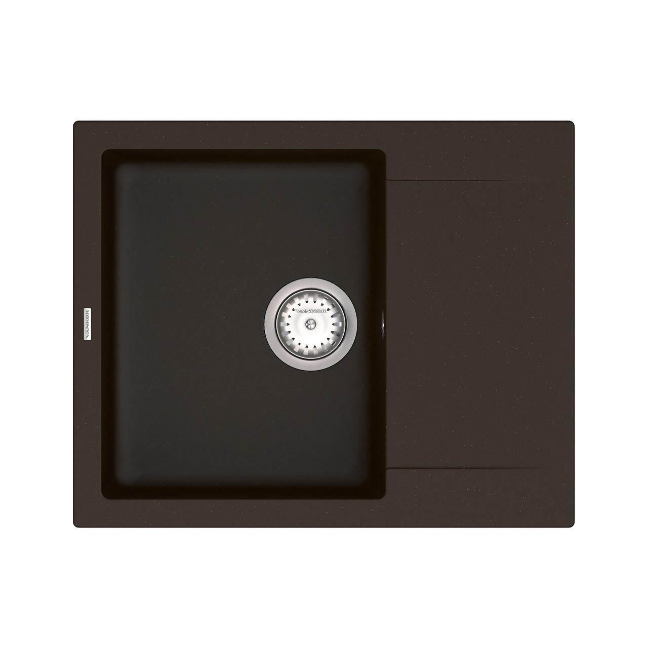 Кухонна мийка з сифоном Orman OMP 02.61 Chocolate