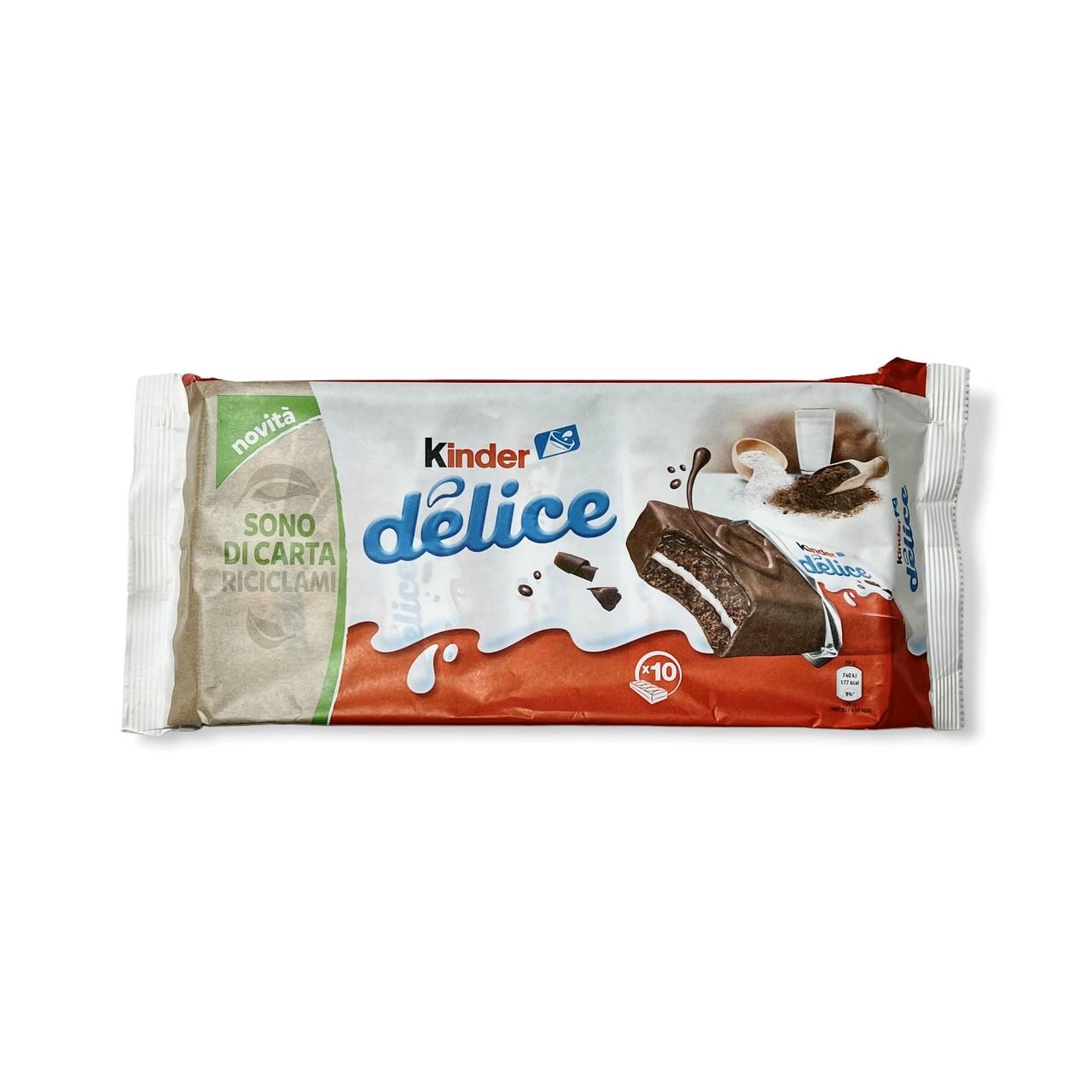 Бисквиты KINDER Delice шоколадные с молочным кремом в шоколаде 10x39 г (2013751924) - фото 1