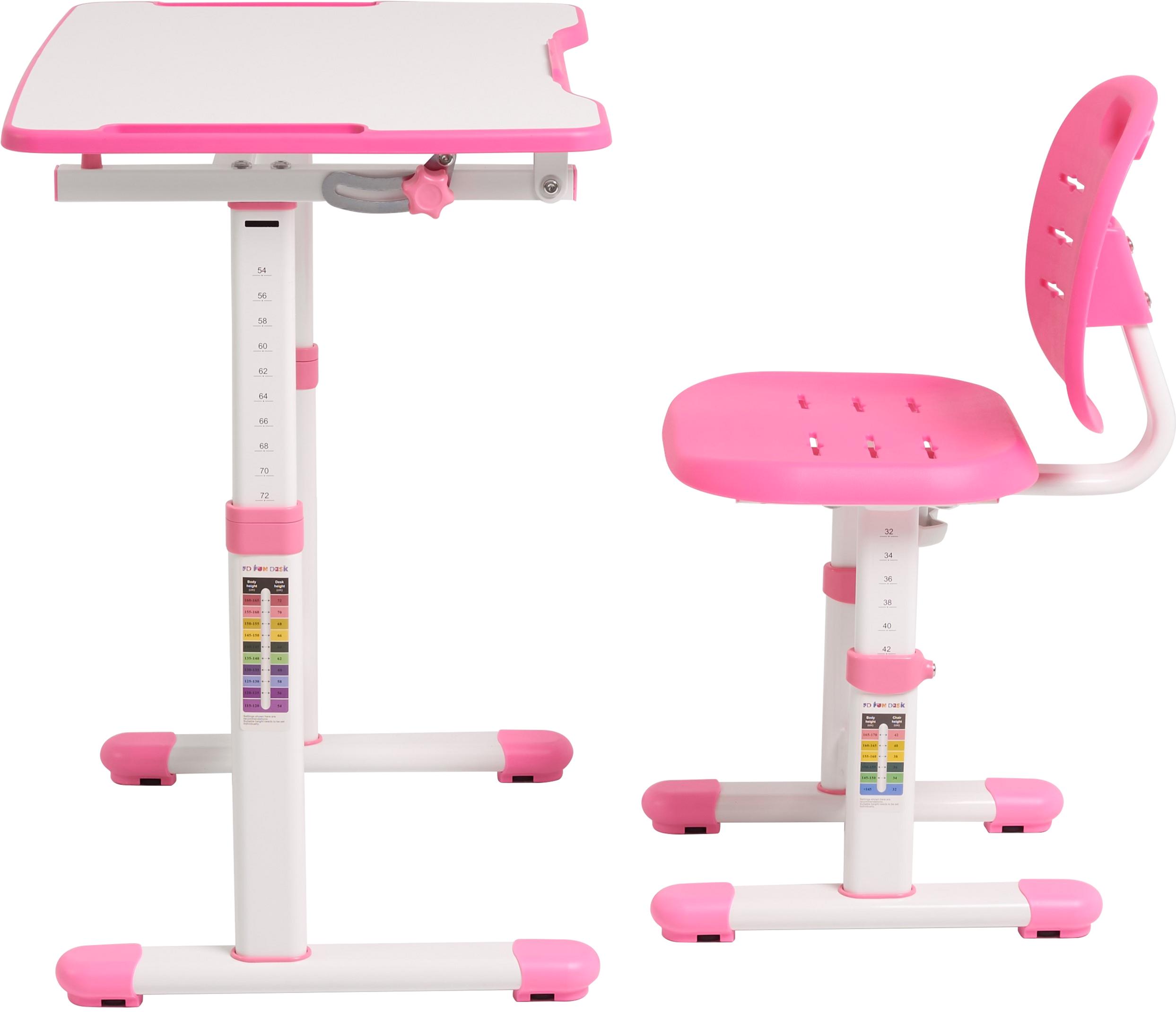 Комплект FunDesk Omino шкільна парта/стілець з м'якою накладкою на стілець Pink (3866365) - фото 4 Комплект FunDesk Omino шкільна парта/стілець з м'якою накладкою на стілець Pink (3866365) - фото 4