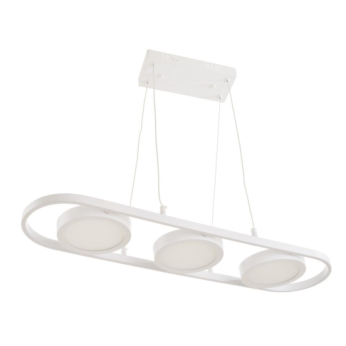 Люстра лофт подвесная светодиодная Brille BL-893S/3 NW 33 W WH для спальни