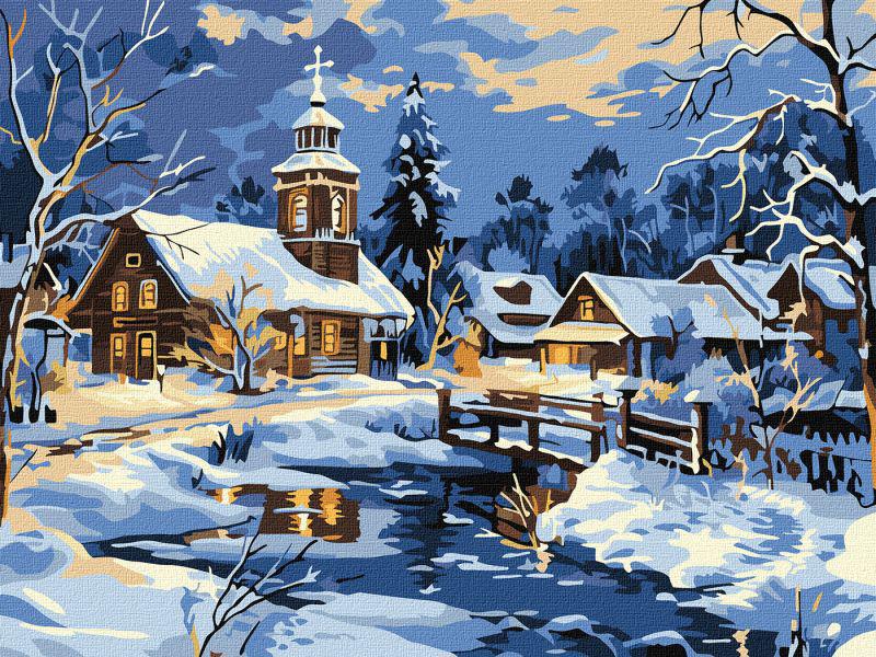 Картина за номерами Ideyka Спокою над річкою 30x40 см (Id-KHO6425)