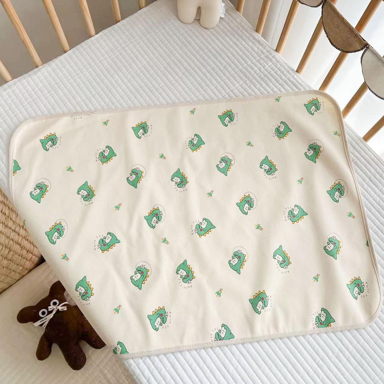Пелюшка дитяча непромокальна органічна бавовна Динозаври 70x90 см (24246997)