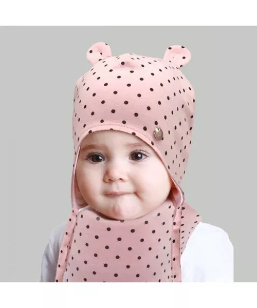 Комплект шапка и шарф детский Elf Магда р. 42 Розовый (OK001899)