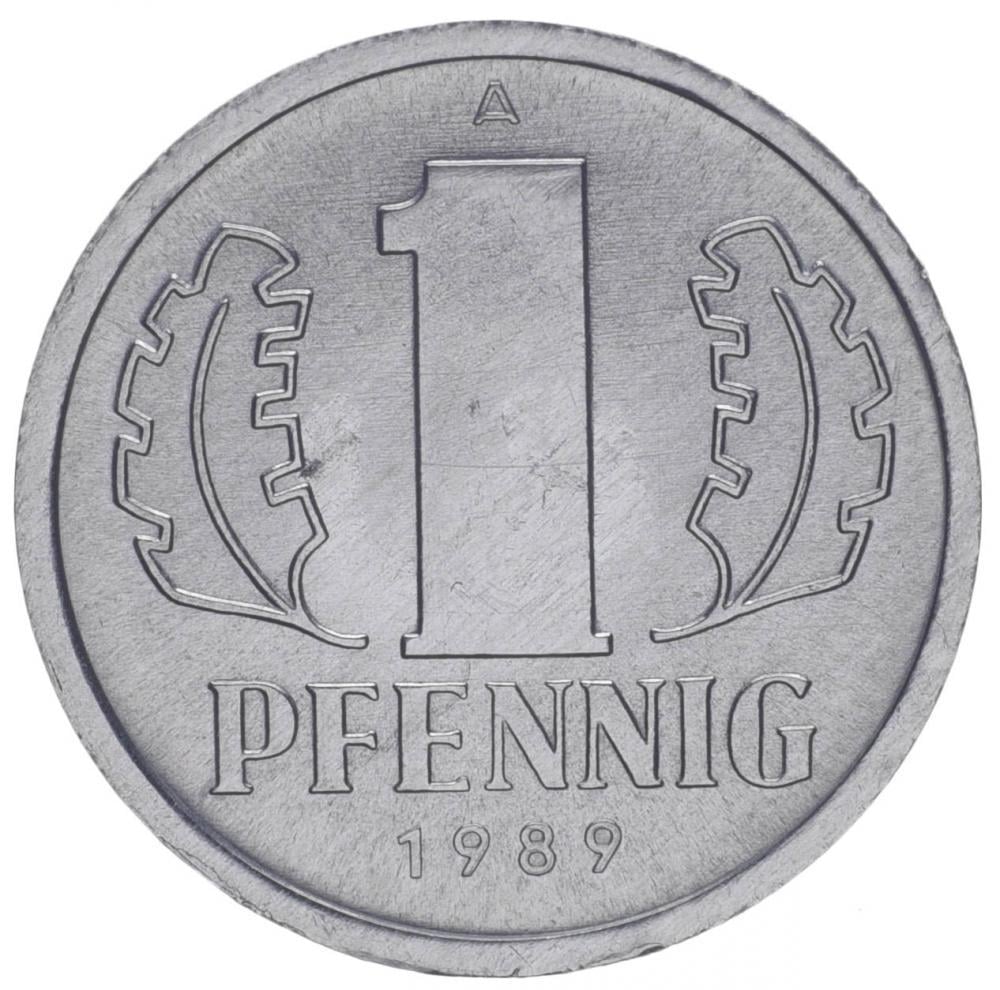 Коллекционная монета Германия 1 феннинг 1989 UNC (KM#105)