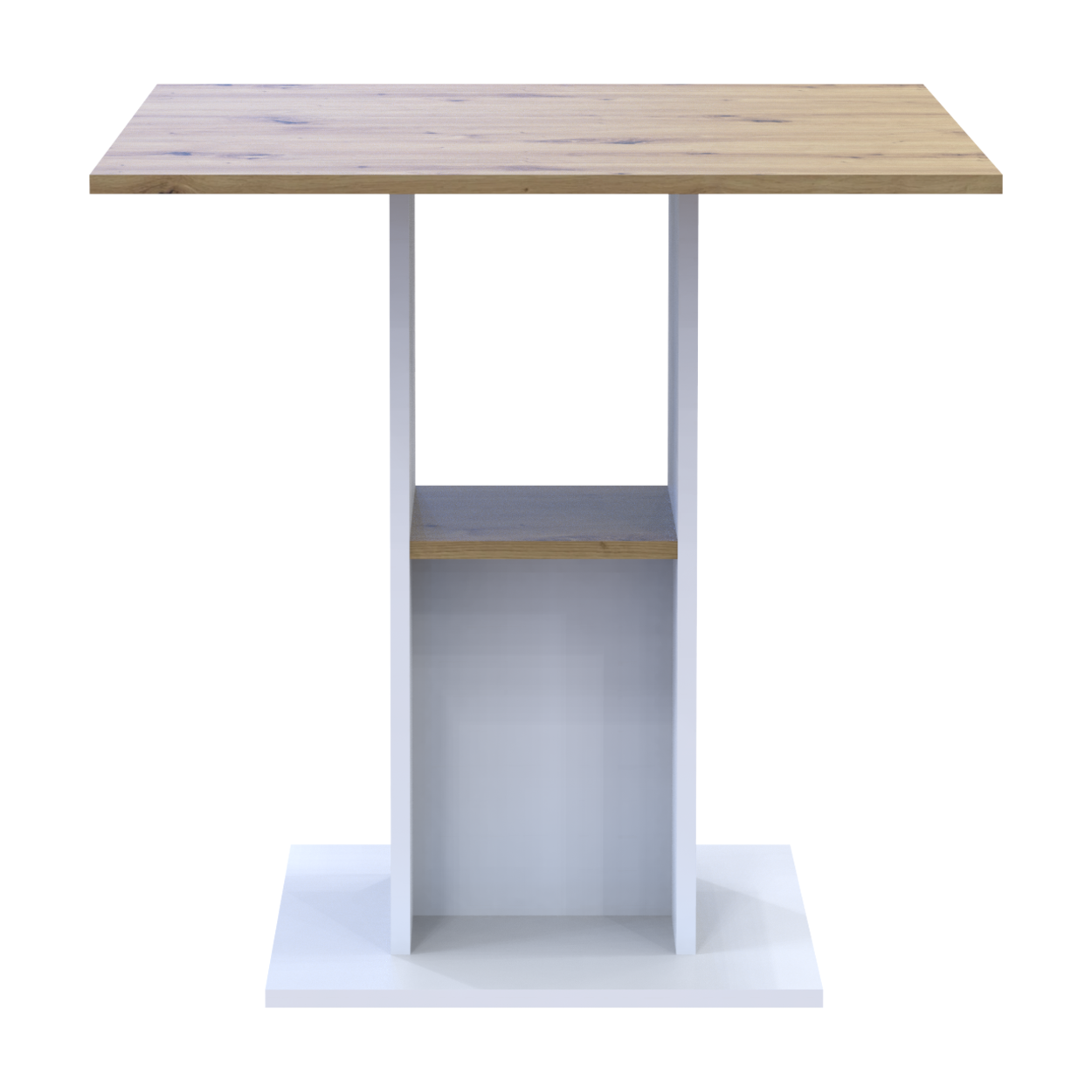 Стіл в кухню Doros Коуд 70х70х74 см Білий/Дуб артизан (28057135) - фото 2 Стіл в кухню Doros Коуд 70х70х74 см Білий/Дуб артизан (28057135) - фото 2