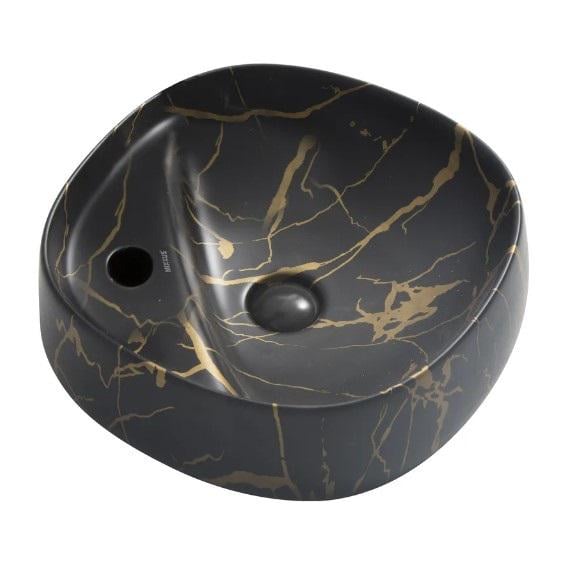 Раковина накладная MIXXUS Premium WAVE-0201 MARBLE с отверстием под смеситель 430х430х150 мм (MP6536) - фото 1