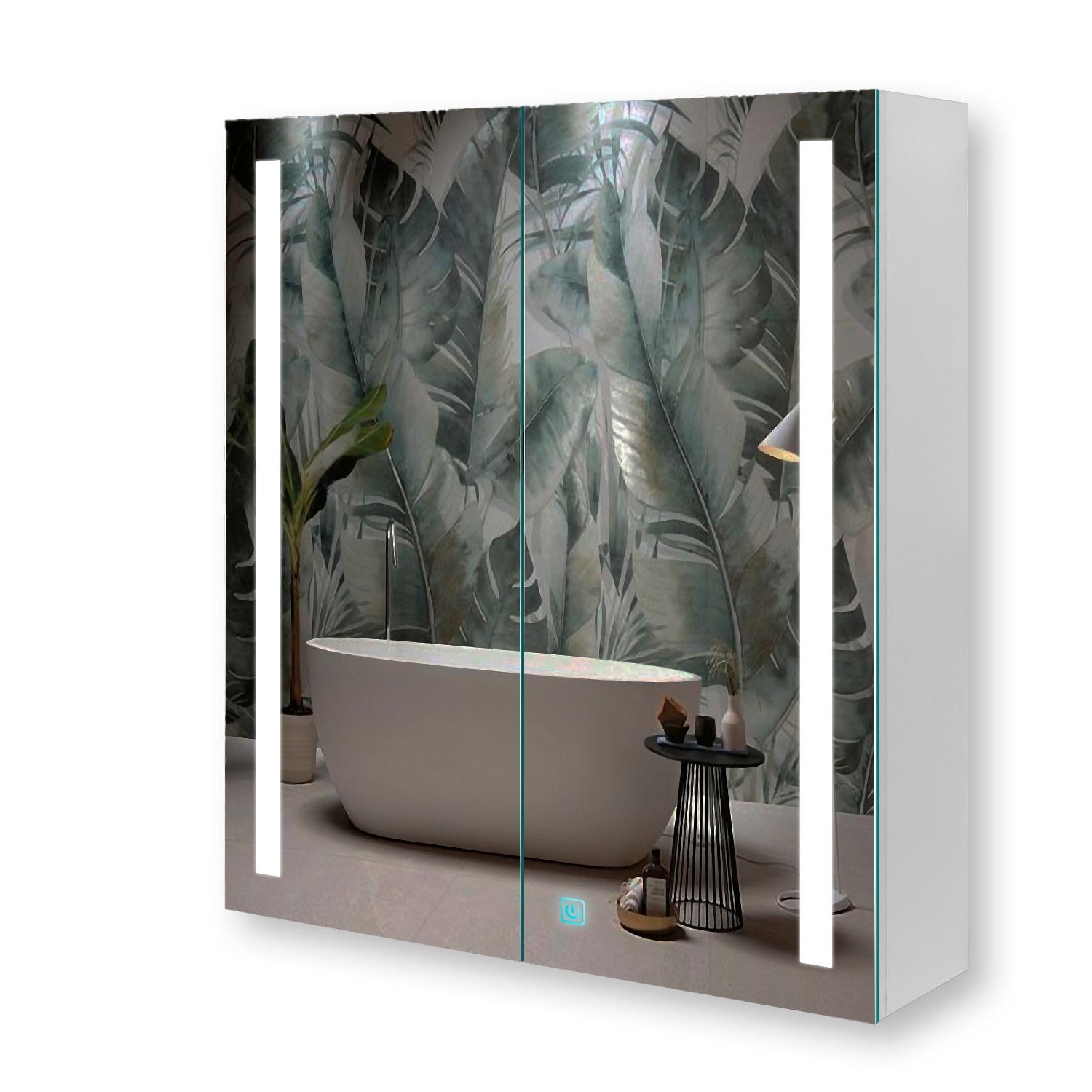 Зеркальный шкаф Premium G13-80 с LED-подсветкой и сенсорной кнопкой